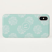 Monogrammm | Glück der Pflanze | Pastel Succulent Case-Mate iPhone Hülle (Rückseite (Horizontal))