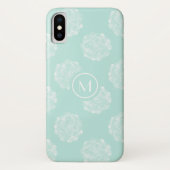 Monogrammm | Glück der Pflanze | Pastel Succulent Case-Mate iPhone Hülle (Rückseite)