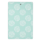 Monogrammm | Glück der Pflanze | Pastel Succulent Mini Klemmbrett (Rückseite)