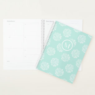 Monogrammm Glück der Pflanze Pastel Succulent Planer