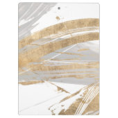 Monogrammm | Gold & Grau Klemmbrett (Rückseite)