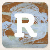 Monogrammm | Hafen Sunset Rechteckiger Pappuntersetzer (Vorderseite)