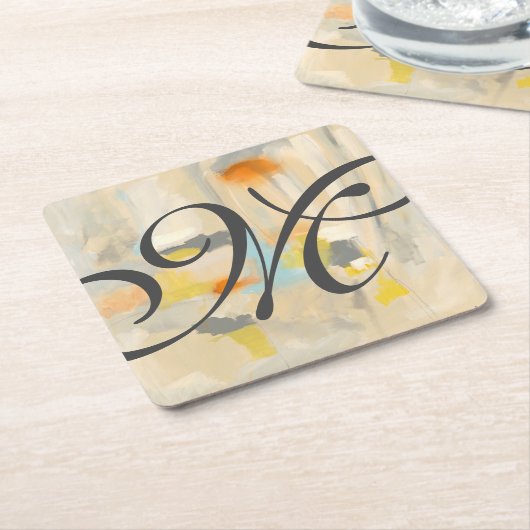 Monogrammm | Heilig II Rechteckiger Pappuntersetzer (angewinkelt)