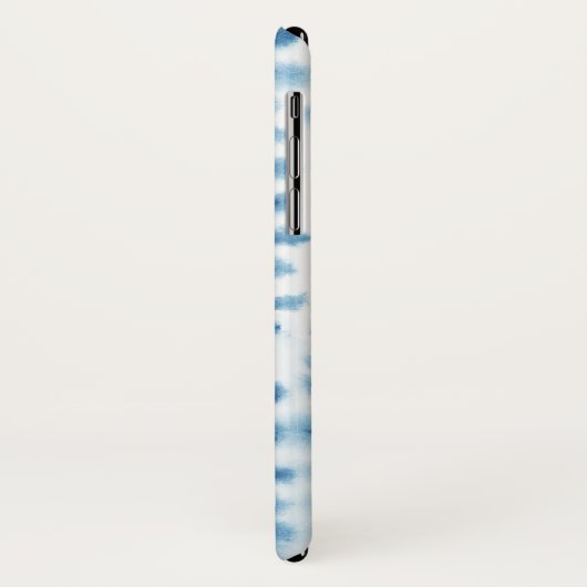 Monogrammm | Indigio Wasserfarbe Print Case-Mate iPhone Hülle (Hinten/Links)