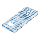 Monogrammm | Indigio Wasserfarbe Print Case-Mate Samsung Galaxy Hülle (unten)