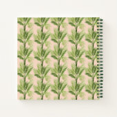 Monogrammm | Innenoase | Baumstruktur Muster Notizblock (Rückseite)