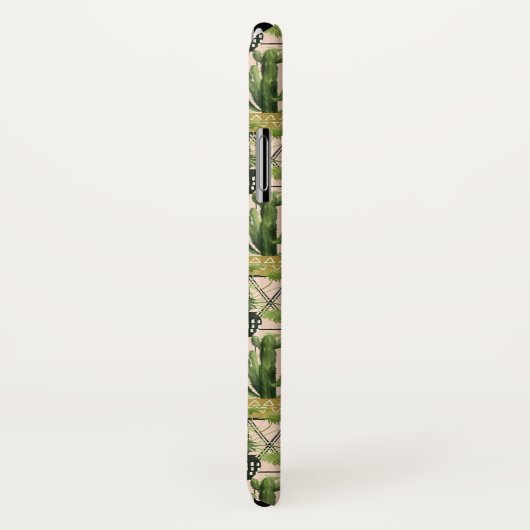 Monogrammm | Innenoase | Pflanze Lineup Muster Case-Mate iPhone Hülle (Hinten/Rechts)