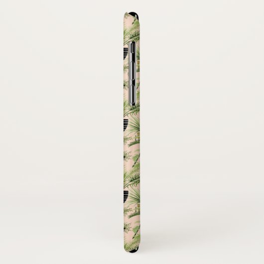 Monogrammm | Innenoase | Pflanze Lineup Muster Case-Mate iPhone Hülle (Hinten/Links)