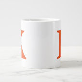 Monogrammm Jumbo-Tasse (Vorderseite)