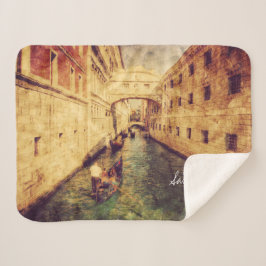 Monogrammm. Kanal in Venedig Italien. Europa. Sherpadecke