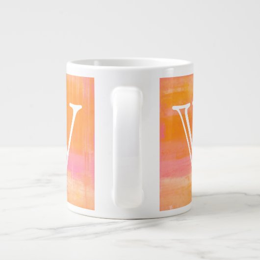 Monogrammm | Karibischer Luftraum Jumbo-Tasse (Rückseite)