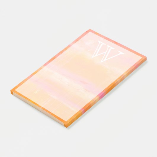 Monogrammm | Karibischer Luftraum Post-it Klebezettel (angewinkelt)