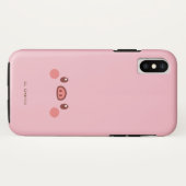 Monogrammm. Kawaii Niedlich Emoji Piggy. Case-Mate iPhone Hülle (Rückseite (Horizontal))
