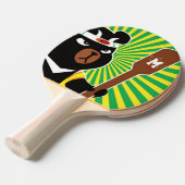 Monogrammm. Kawaii Niedlich Ninja Bear für Nerd Ge Tischtennis Schläger (Vorderseite)