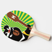 Monogrammm. Kawaii Niedlich Ninja Bear für Nerd Ge Tischtennis Schläger (Seitenansicht)