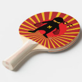 Monogrammm. Kawaii Niedlich Ninja für Nerd Geek. Tischtennis Schläger (Vorderseite)