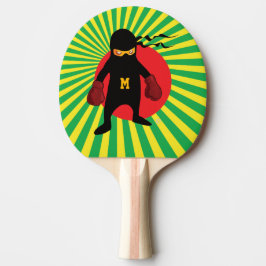 Monogrammm. Kawaii Niedlich Ninja für Nerd Geek. Tischtennis Schläger