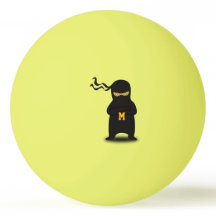 Monogrammm. Kawaii Niedlich Ninja für Nerd Geek.