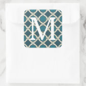 Monogrammm | Marktmotive VI Quadratischer Aufkleber (Tasche)