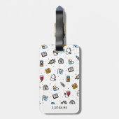 Monogrammm. Medizinisches Muster für Ärzte und Kra Gepäckanhänger (Rückseite vertikal)