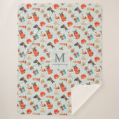 Monogrammm | Mittelalterliche Weihnachtshunde Sherpadecke (Vorderseite)
