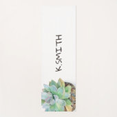 Monogrammm. Moderne handgezeichnete Wasserfarbe Su Yogamatte (Vorderseite)