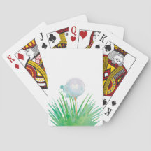 Monogrammm| Moderner Sport| Golf Ball in Aquarell