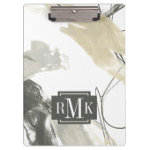 Monogrammm | Monochrome Dynamik Klemmbrett (Vorderseite)