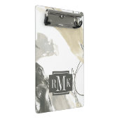 Monogrammm | Monochrome Dynamik Mini Klemmbrett (Schrägansicht)