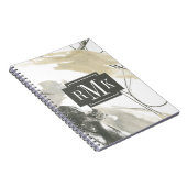 Monogrammm | Monochrome Dynamik Notizblock (Rechte Seite)