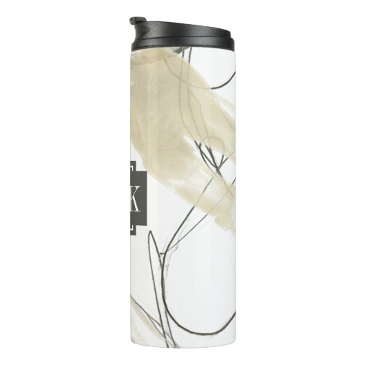 Monogrammm | Monochrome Dynamik Thermosbecher (Nach rechts gedreht)