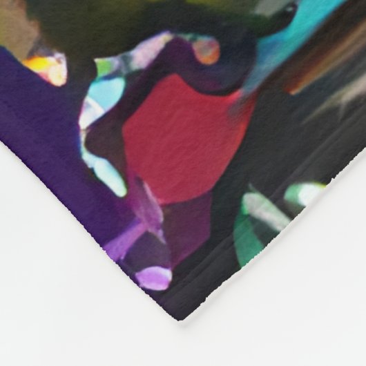 Monogrammm | Name hinzufügen | Unendlichkeitssymbo Fleecedecke (Ecke)