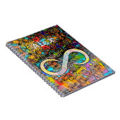 Monogrammm | Name hinzufügen | Unendlichkeitssymbo Notizblock (Rechte Seite)