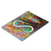 Monogrammm | Name hinzufügen | Unendlichkeitssymbo Notizblock (Linke Seite)