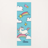 Monogrammm. Niedlicher Regenbogen-Regenbogen Yogamatte (Vorderseite)