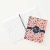 Monogrammm | Niedliches Retro-Muster Notizblock (Innenseite)