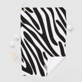 Monogrammm: Niedliches Zebra Streifen Safari Muste Golfhandtuch (Insitu)
