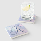 Monogrammm | Nordlichter II Steinuntersetzer (Seitenansicht)