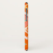 Monogrammm | Orange Tribal II Case-Mate iPhone Hülle (Hinten/Links)