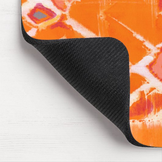 Monogrammm | Orange Tribal II Mousepad (Ecke)