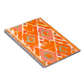 Monogrammm | Orange Tribal II Notizblock (Rechte Seite)