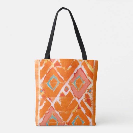 Monogrammm | Orange Tribal II Tasche (Rückseite)