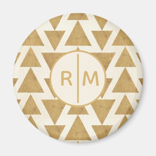 Monogrammm | Outdoor Geo Step | Geometrische Seite Magnet (Vorne)