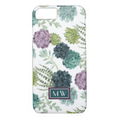 Monogrammm | Pflanze Happy Collection Succulent Pa Case-Mate iPhone Hülle (Rückseite)