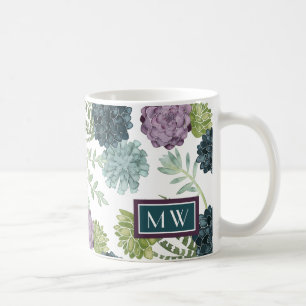Monogrammm Pflanze Happy Collection Succulent Pa Kaffeetasse