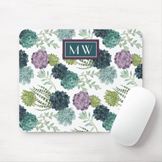 Monogrammm | Pflanze Happy Collection Succulent Pa Mousepad (Mit Mouse)