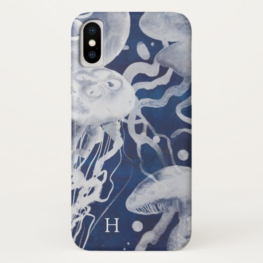 Monogrammm | Quallen im Schiffsverbund Case-Mate iPhone Hülle (Rückseite)
