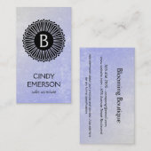 Monogrammm | Radial | Textur Visitenkarte (Vorne/Hinten)