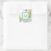 Monogrammm | Scattershot II Quadratischer Aufkleber (Tasche)