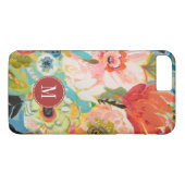 Monogrammm | Secret Garden Floral III Case-Mate iPhone Hülle (Rückseite (Horizontal))